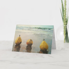Perendag Uit Op Het Strand Bloemensjaal Inlegkaart Feestdagen Kaart