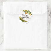 Perenfruit aan een latwerk | Dank je Ronde Sticker (Tas)