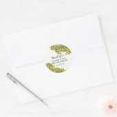 Perenfruit aan een latwerk | Dank je wel Ronde Sticker (Envelop)