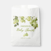 Perenfruit Baby shower Bedankzakje (Voorkant)