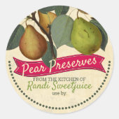  perenjam bewaart huisconservenlabel ronde sticker (Voorkant)