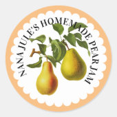 Perenjam conserveringslabel ronde sticker (Voorkant)