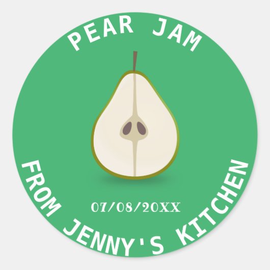 Perenjam Ronde Sticker (Voorkant)