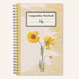 Perennial Gaillardia Bloem Gepersonaliseerd Comp Notitieboek