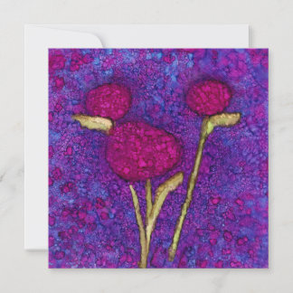 Perennials Square Note Card Feestdagenkaart