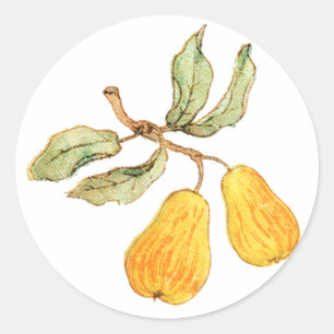 perenpaar ronde sticker