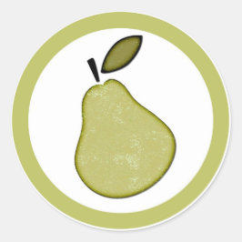 Perensmaak cirkel sticker labels