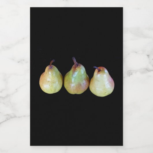 perentrio wijn etiket (Enkel label)