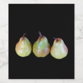 perentrio wijn etiket (Enkel label)