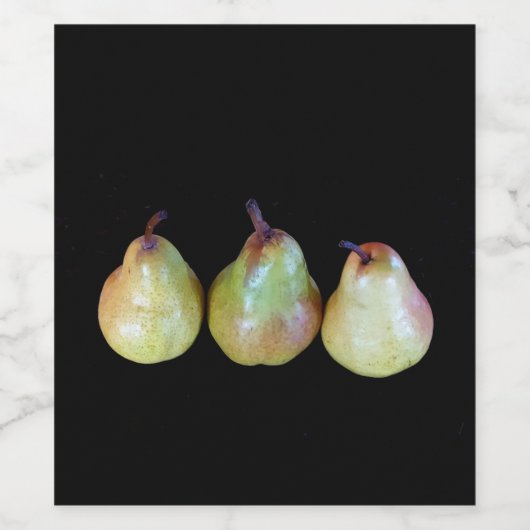 perentrio wijn etiket (Enkel label)