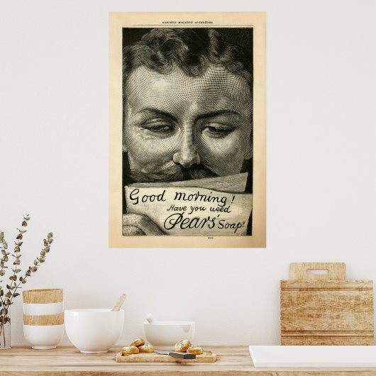  perenzeep Ad vanaf 1890 Poster (Keuken)