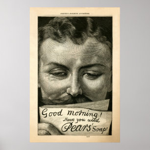  perenzeep Ad vanaf 1890 Poster