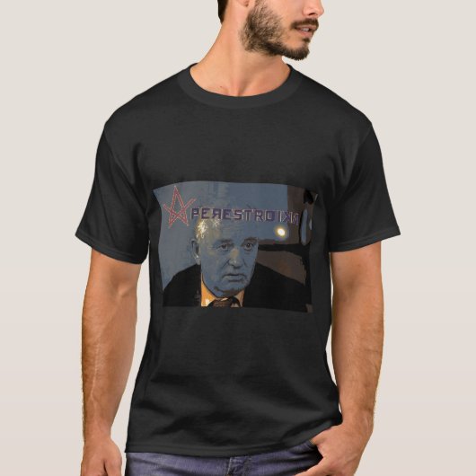 PERESTROIKA Retro-stijl T-shirt (Voorkant)