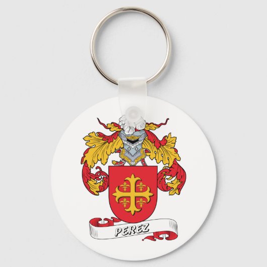 Perez Family Crest Sleutelhanger (Voorkant)
