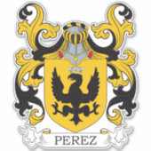 Perez Family Crest Sticker (Voorkant)