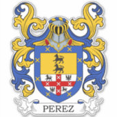 Perez Family Crest Sticker (Voorkant)