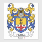 Perez Family Crest Sticker (Vel)