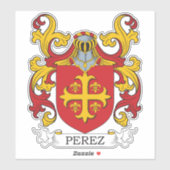 Perez Family Crest Sticker (Vel)