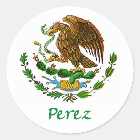 Perez Mexicaanse nationale zegel (Voorkant)