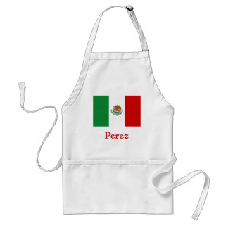 Perez Mexicaanse vlag Standaard Schort