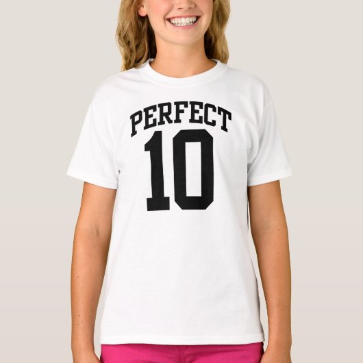 Perfect 10 VARSITY 10th BIRTHDAY T-shirt (Voorkant)