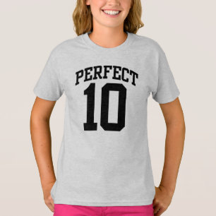 Perfect 10 VARSITY 10th BIRTHDAY T-shirt