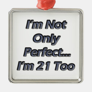 Perfect 21 jaar oud metalen ornament