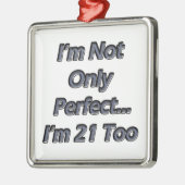 Perfect 21 jaar oud metalen ornament (Links)