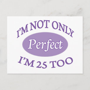 Perfect 25 jaar oud briefkaart