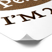 Perfect 25 jaar oud poster (Hoek)