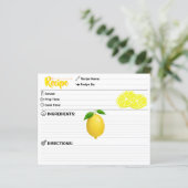 Perfect 2 Sided - Modern Refill Lemon Recipe Card (Staand voorkant)