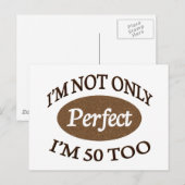 Perfect 50 jaar oud briefkaart (Voorkant / Achterkant)