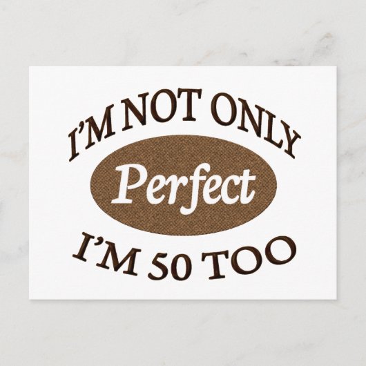 Perfect 50 jaar oud briefkaart (Voorkant)