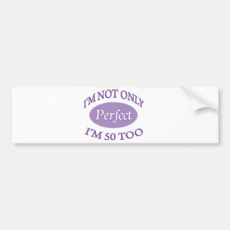 Perfect 50 jaar oud bumpersticker