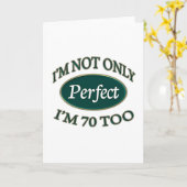 Perfect 70 jaar oud kaart (Gele Bloem)