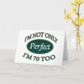 Perfect 70 jaar oud kaart (Gele Bloem)