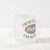 Perfect 85 jaar oud matglas koffiemok (Voorkant rechts)