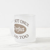 Perfect 85 jaar oud matglas koffiemok (Voorkant links)
