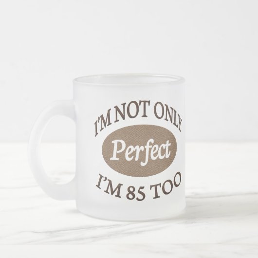 Perfect 85 jaar oud matglas koffiemok (Links)