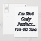 Perfect 90 jaar oud briefkaart (Voorkant / Achterkant)