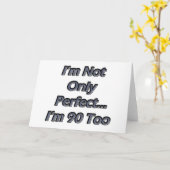 Perfect 90 jaar oud kaart (Gele Bloem)