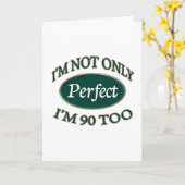 Perfect 90 jaar oud kaart (Gele Bloem)