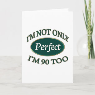 Perfect 90 jaar oud kaart