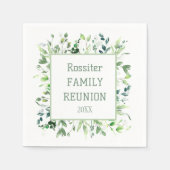 Perfect! Aangepaste familie reünie partij servette Servet (Voorkant)