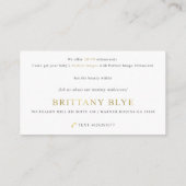 Perfect Afbeelding Visitekaartje (Achterkant)