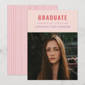 Perfect Afstuderen Golden Pink Aankondiging (Voorkant / Achterkant)