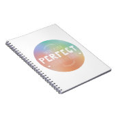 Perfect als je bent Motivatie kunst zelftrots Notitieboek (Rechterzijde)