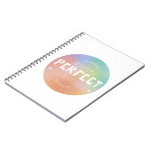 Perfect als je bent Motivatie kunst zelftrots Notitieboek (Linkerzijde)