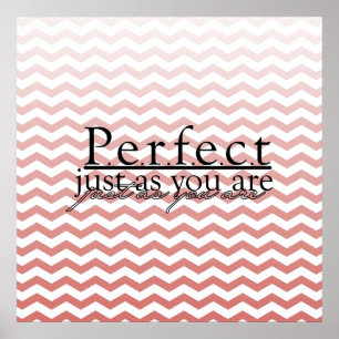 Perfect als je bent poster