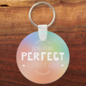 Perfect als je zelf liefhebt Betekenis ze inspiree Sleutelhanger (Voorkant)